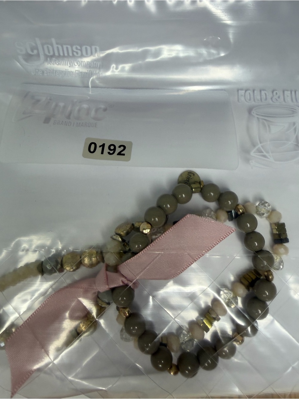 Erimish Taupe & Cream Beaded Stack Bracelet Set - Picture 7 of 7